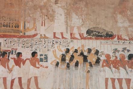 Inside a tomb