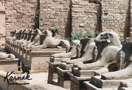 The Avenue of Sphinxs at Karnak