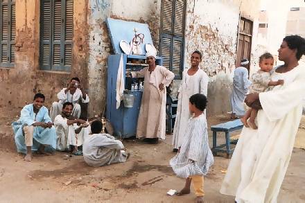 Men gathered together